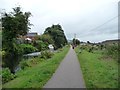 Jogger on the Mon & Brec canal towpath