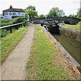 SP9114 : Lock on the Grand Union Canal, Marsworth by Dave Hitchborne
