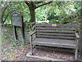 Seat outside Gatcombe Churchyard