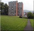 Multi-storey flats in Matthew Street Swansea