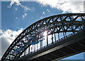 NZ2563 : Span of the Tyne Bridge by Pauline E