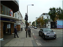 TQ2578 : Looking along Warwick Road from the entrance to Earls Court Station by Shazz