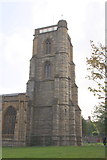 ST5516 : North face of the tower of St John the Baptist's Church by Roger Templeman