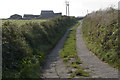 Ascending track to Gurland Farm