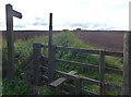 NT9852 : Public footpath to East Ord car park by Barbara Carr