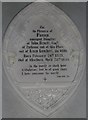 All Saints, Norton Bavant: memorial (4)