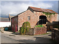 Old red sandstone buildings in Back Street