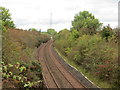 The railway line from/to Girvan