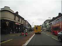 TQ2771 : Shops on Mitcham Road at Tooting Broadway by David Howard