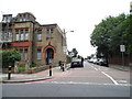 Hendham Road at the junction of Trinity Road