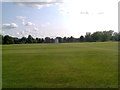 TL4359 : Churchill College, Cambridge - Cricket Ground by BatAndBall