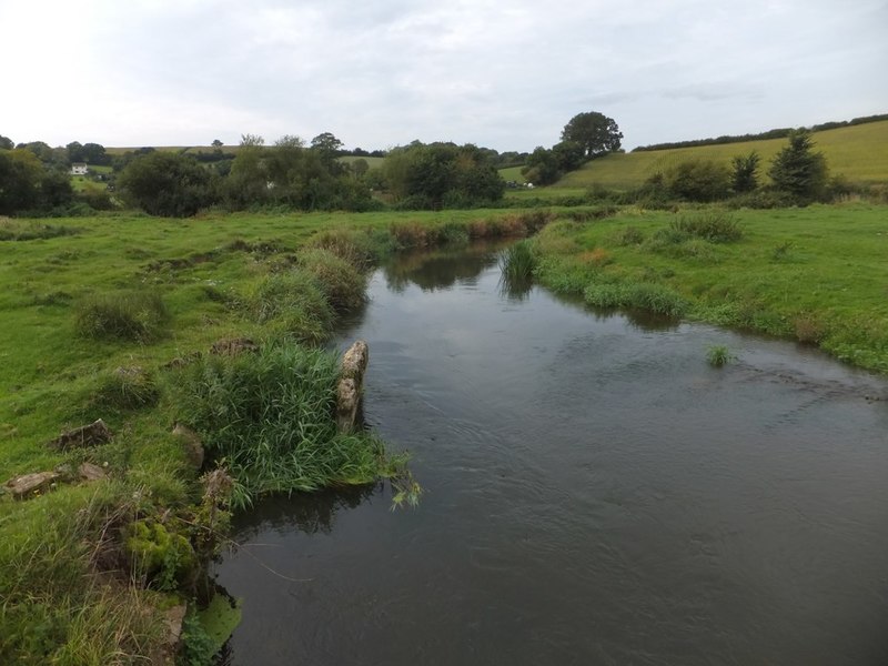 Meanders of the River Axe © David Smith :: Geograph Britain and Ireland