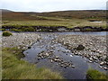 NN8585 : Confluence of a burn with the Feshie Water by Richard Law