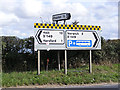 Roadsigns on the B1149 Holt Road