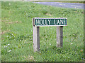 Holly Lane sign