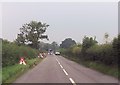 SJ3305 : Road works east of Little Worthen by John Firth