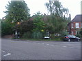 Exeter Road at the junction of St Gabriels Road