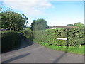 Looking North from the entrance to Max Mill Lane