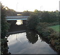 M66 crosses the River Roch between Bury and Rochdale