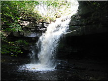 NY9028 : Gibson's Cave and Summerhill Force by G Laird