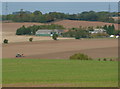 Park Farm, tractor in field