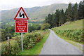 SH9021 : Mountain road above Pennant by Philip Halling