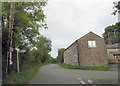 Un-named lane junction at Carreg-y-big