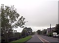 Pant Glas bus stop and road junction