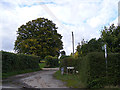 Footpath & entrance to Amor Hall & Brook Barn