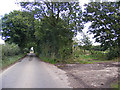 TM1041 : Wenham Road & footpath by Geographer