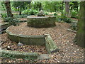 TQ3967 : The remains of the fountain in South Hill Wood by Marathon
