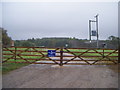 Gated track to West Laughton Farm