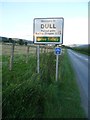 Dull road sign, B846