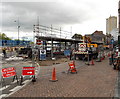 North side of the new Market Square bus station, Newport