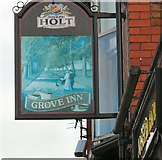 SJ8798 : Grove Inn Sign (West face) by Gerald England