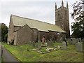 SS3213 : The church of St John the Baptist at Bradworthy by Peter Wood