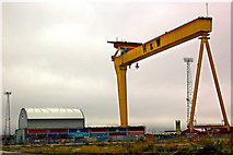 J3575 : Titanic Quarter - One of Two Gigantic H&B Cranes (Samson or Goliath) by Joseph Mischyshyn