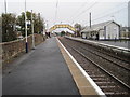 NS3426 : Prestwick Town railway station, Ayrshire by Nigel Thompson