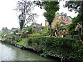 Canalside back garden terraces, Devizes