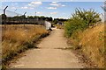 The Icknield Way runs past the sewage works