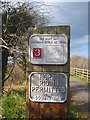 National Cycle Network sign on the Ruby Way near Anvil Corner