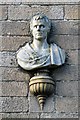 A Robert Burns bust in St Andrew Street, Galashiels