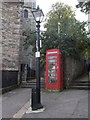 Falmouth: phone box next to the church