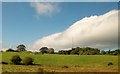 Covered reservoir and communications mast at Maddybenny More