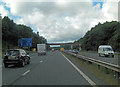 M54 approaches Garfield Road overbridge