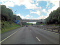 M54 approaches Ercall Lane overbridge