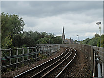 NO1222 : Rail bridge across the Tay by John Allan
