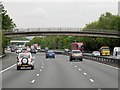 Northbound M20, Footbridge at Millhall