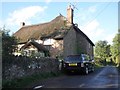 Thatched cottage on the road to Triscombe