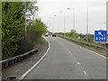 TQ7857 : Exit Sliproad, M20 Junction 7 by David Dixon